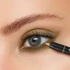 Black Waterproof Eyeshadow Pencil, Long-Lasting Highlighter Shiny Pearlescent Ey