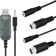 Flysky SM100 USB RC Airplane Drone Flight Simulator Adapter Cable 2.4G for FS-i6 FS-i10 FS-i6 FS-i4 FS-T6 FS-CT68 FS-T4B FS-GT3 TH9X GT2 Remote Controller Transmitter to Computer Simulator Software