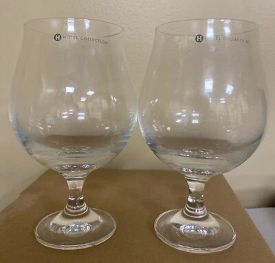 KROSNO Hotel Collection 2 Goblet Brandy Snifter Glasses NEW
