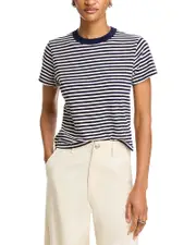 Velvet by Graham & Spencer Striped Crewneck Tee