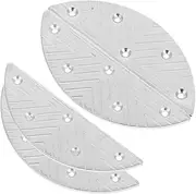 2 Pairs Metal Heel Repair Pads for Boots Friction Sole Plates for Enhanced Comfort and Versatile Application Shoes From Damage Easy to Install