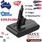 9.0/6.0/4.8Ah For Dyson V7 Battery Motorhead Pro Trigger Fluffy Absolute SV11 AU