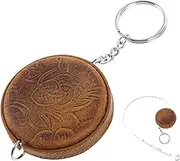 BESPORTBLE Vintage Design Measuring Tape 1.5m Small Retractable Tape Measure Keyring Compact for Tailoring Outdoor Use