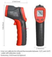 Non Contact Infrared Thermometer Temperature -50-380°C Laser Temp Gun IR WT320WB