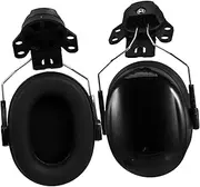 GLEAVI Noise Reduction Safety Earmuffs Industrial Hearing Protection Noise Suppression Headphones Helmet Style Black