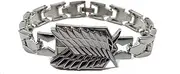 [HAMISH] Anime AOT Merch Wings of Freedom Bracelet Scout Regiment Legion Survey Corps Bracelet Eren Jaeger Mikasa Levi Ornament Anime Props Accessories
