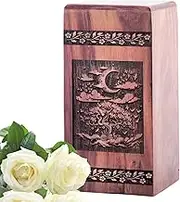 KARYLIZ Tree of Life in Midnight Cremation Urns Wood - Urns for Human Ashes Large Adult - Versatile Adult Cremation Urns - Large Adult Urn - Memorial Gifts - Funeral Urns - 10 Inches
