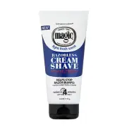 Magic Light Fresh Scent Razorless Cream Shave Razor Bump For Beard 6oz -Regular