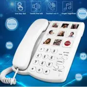 Big Button Phone, Corded Telephone with Speaker for Seniors, Amplified Phone New