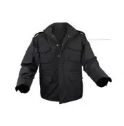 Rothco 5247 Black Soft Shell Tactical M-65 Jacket