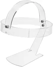Alipis 2pcs Hat Display Stands Acrylic Hat Organizer for Wigs Easy to Install Multi Purpose Desktop Rack for Bedroom Bathroom Office Storage