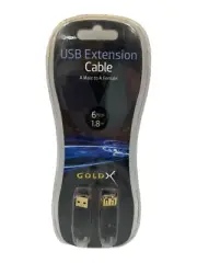 GoldX® PlusSeries® Hi-Speed USB Extension Cable - 6' Gold Connectors GX621-06
