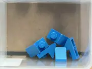 LEGO Parts - Dark Azure Slope 45 2 x 1 with 2/3 Cutout - No 92946 - QTY 5