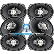 6 PIONEER TS-A6976 6x9" 3-WAY 1650W LOUD CAR AUDIO STEREO AMPLIFIER SPEAKERS NEW