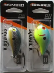 2 - Bomber® Square ''A''™ Crankbaits - 2" - Oxbow Bream & Foxy Shad
