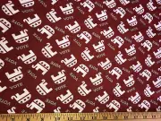NEW COTTON Fabric 1/4yd=9inX44in REPUBLICAN RED WHITE ELEPHANT ELECTION DIY MASK