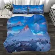Rough Floating Ice 3D Printing Duvet Quilt Doona Covers Pillow Case Bedding Sets