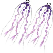 VICASKY Hair Extension Bubble Ponytail Wig Child-friendly Hair Tie Set Stylish Hair Decor for Boys and Girls Events