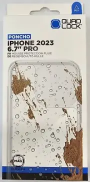 Quad Lock Apple iPhone 15 PRO MAX Wet Weather Poncho ***FREE EXPRESS FREIGHT***