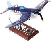 USMC Vought F4U-1 Corsair Pappy Boyington Desk Model WW2 Model 1/26 SC Airplane