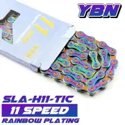 YBN-SLA-H11-TIC (RainBow Plating) 11 Speed Chain for Shimano Sram Campagnolo