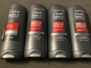 4 Dove Men + Care Deep Clean Body & Face Wash 13.5 Fl Oz Micro Moisture
