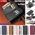 For iPhone 16 15 14 13 12 11 Pro Max Plus Flip Leather Wallet Case Magnet Cover