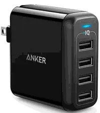 在飛比找樂天市場購物網優惠-[2美國直購] Anker 40W 4 埠 USB 壁充,附