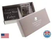 Haysom Interiors Father of The Bride Whiskey Glass and Coaster Gift Set