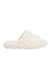 Fendi Logo Embossed Cloud Slides UK6 White