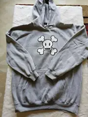 Vintage Paul Frank Womens Hoodie, Skurvy, RARE, Grey, Size Medium