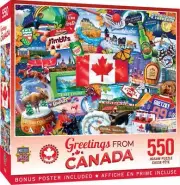 MasterPieces Jigsaw Puzzle; Greetings From Canada; 550 pieces
