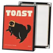 TYOHU Funny Black Cat Bread Kitchen Canvas Wall Art Cute Quirky Cat Doing
