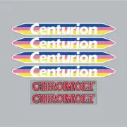 Centurion - D gusset on white - decal set - Old school bmx