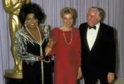 Oprah Winfrey Bridget Berman & Guest at 59th Academy Awards - 1987 Old Photo