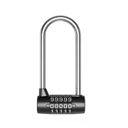 Long Shackle Combination Padlock, 5 Digit Outdoor Combination Lock, Waterproo...