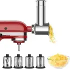 Stainless Steel Slicer Shredder Attachment for Kitchenaid Stand Mixer,...