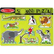 Melissa & Doug Zoo Animals Sound Puzzle 8pc Kids/Childrens Interactive Toy 2+