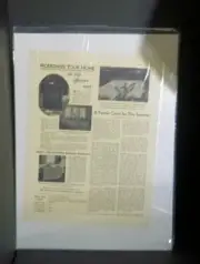 1931 Home & Field magazine black & white print ad decor Radiator enclosures