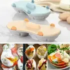 Microwave Egg Poacher,Poached Egg Cooker,Egg Maker Poached Egg Steamer 2Holes AU