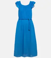 [Velvet] Velvet Justine cotton midi dress AU 16 neutrals