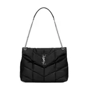 Saint Laurent Loulou Puffer Medium Shoulder Bag One size black
