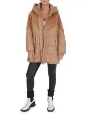 [Belle & Bloom] Say It Again Quilted Jacket in Camel
