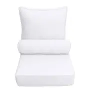 AD105 Pipe Trim Large Deep Seat Back Rest Bolster Cushion Insert Slip Cover Set
