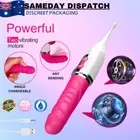 Double-Ended Realistic Dildo Vibrator Clitoris Stimulator Anal Vagina Sex Toy