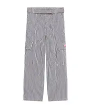 Kenzo Striped Cargo Pants 24,26 Gray