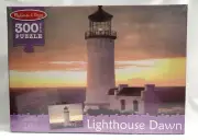 Lighthouse Dawn Cardboard Jigsaw Puzzle 300 Pieces Melissa & Doug New Sealed