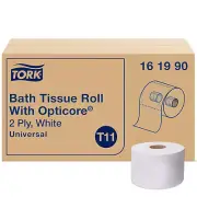 Tork OptiCore 2-Ply Toilet Paper 865 Sheets x 36 Rolls White Bath Tissue White