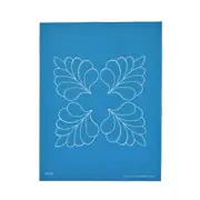 Full Line Quilting Stencil Four Corner Feather