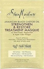 Shea Moisture Jamaican Black Castor Oil Strengthen-Grow and Restore Treatment Masque by Shea Moisture for Unisex -, 57 g